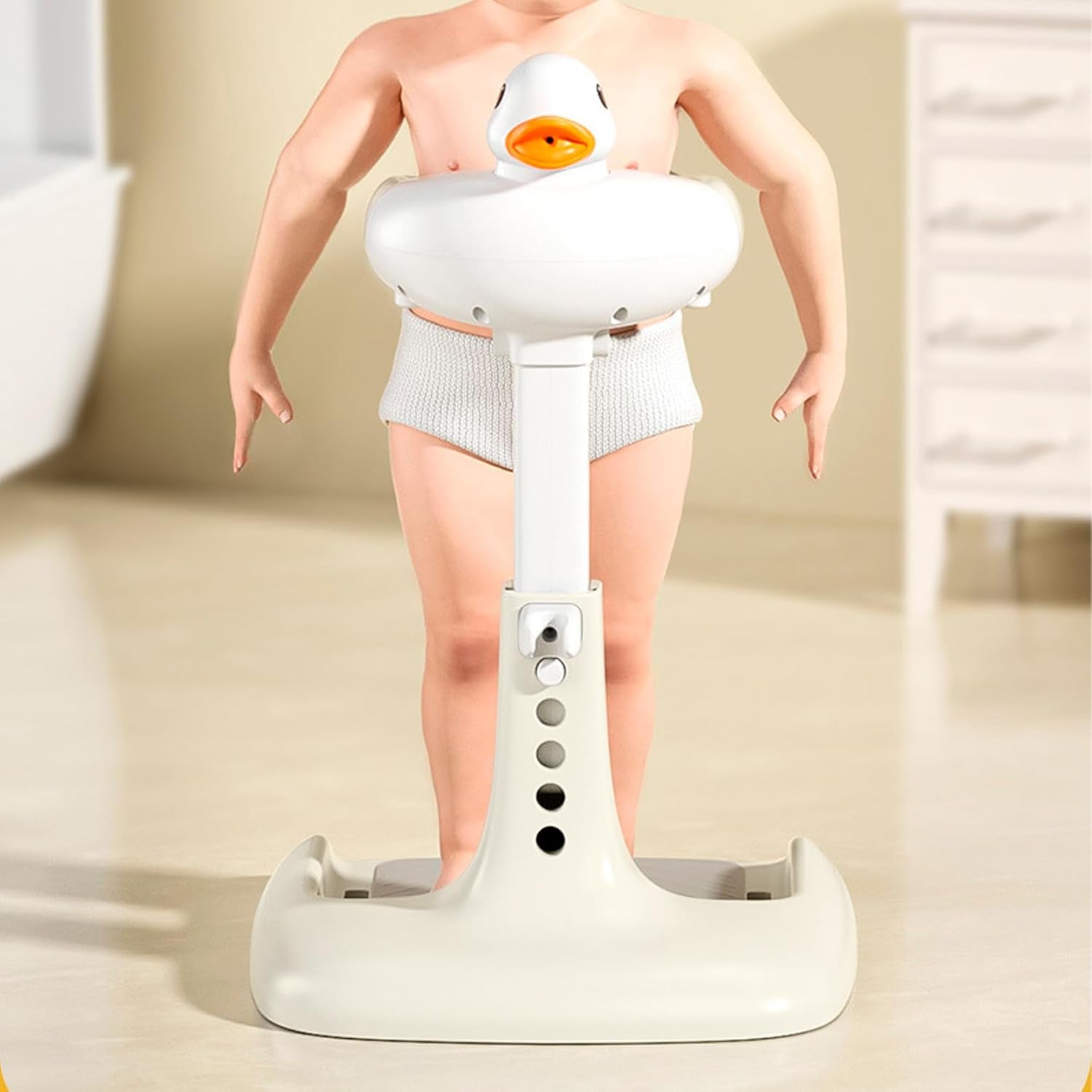 Adjustable Baby Shower Stand – Foldable Anti-Slip Bath Support for Infants & Toddlers (8–36 Months)