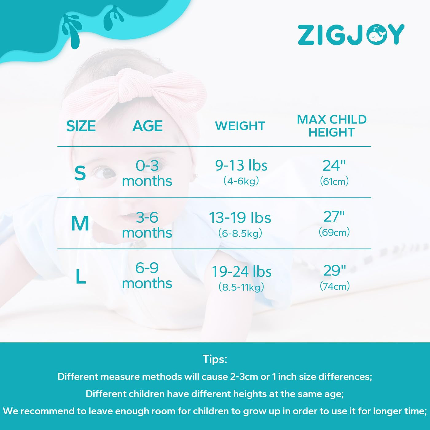 ZIGJOY Baby Transition Swaddle Sack – 0.5 TOG Cotton Sleep Sack with 2-Way Zipper (Coral, 0–3 Months)