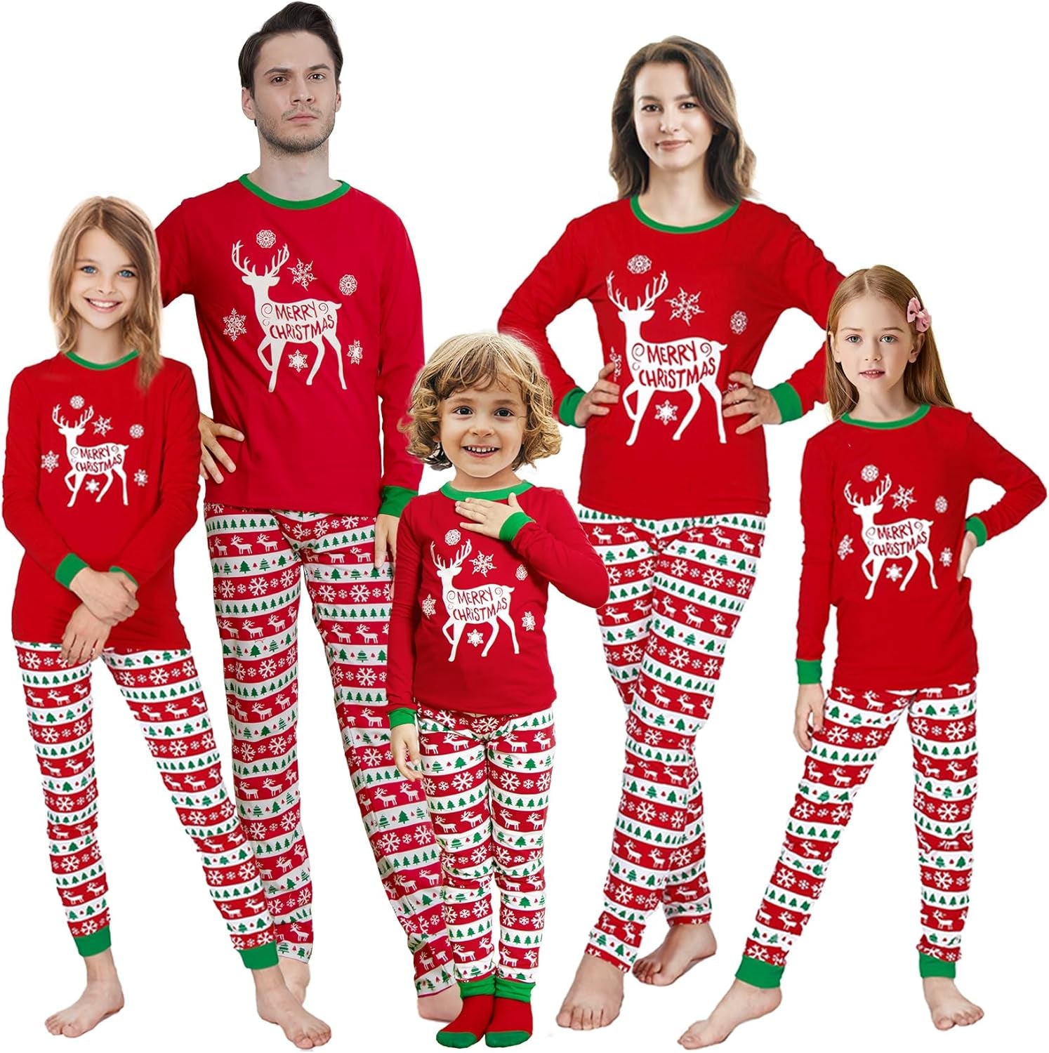 Kikizye Matching Family Christmas Pajamas – Holiday PJ Sets