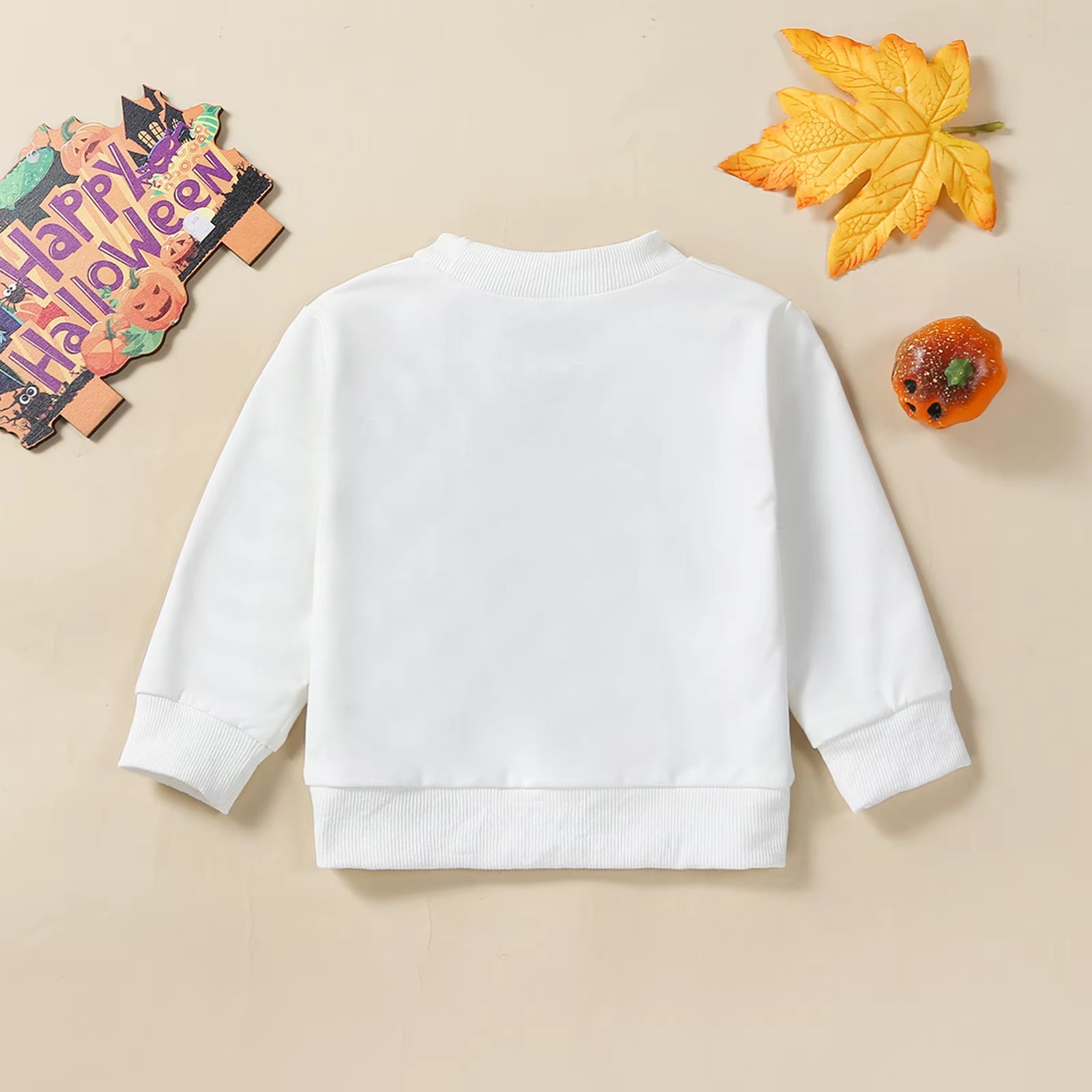 Family Matching Outfit Baby Girl Halloween Clothes Long Sleeve Pumpkin Printed Crew Neck Sweatshirts
