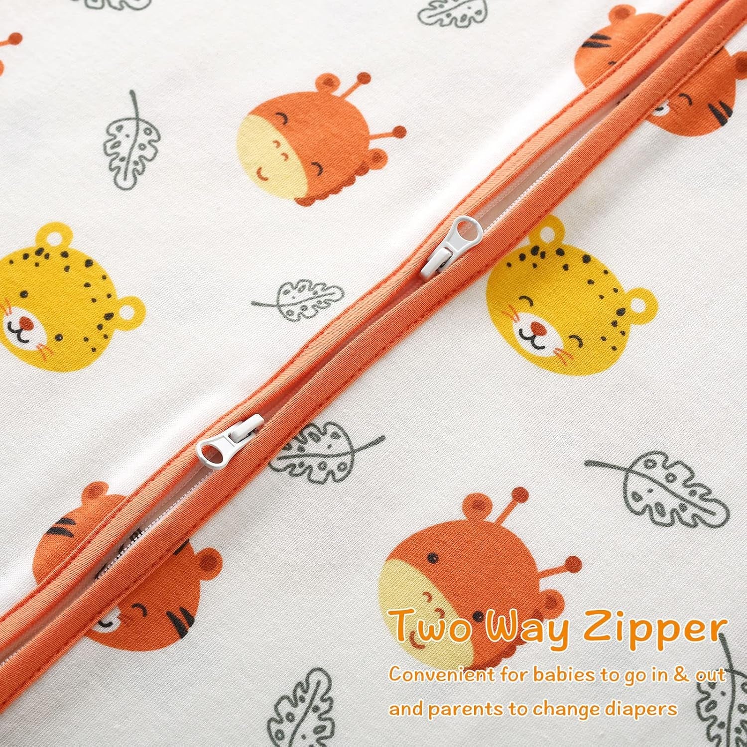 POSENPRO Baby Sleep Sack – 2-Pack Cotton Wearable Blankets with 2-Way Zipper (Unisex, All-Season)