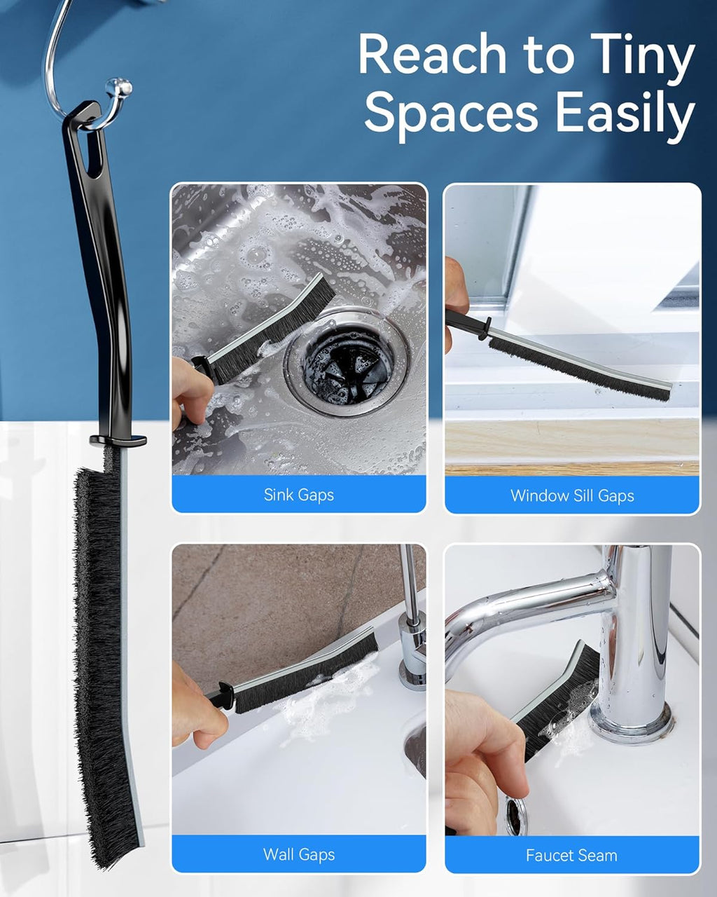 Electric Spin Scrubber: Crodless Power Spin Scrubber with Long Handle and Dual Speeds for Cleaning Bathroom Tub Tile Floor Include Cleaning Brush