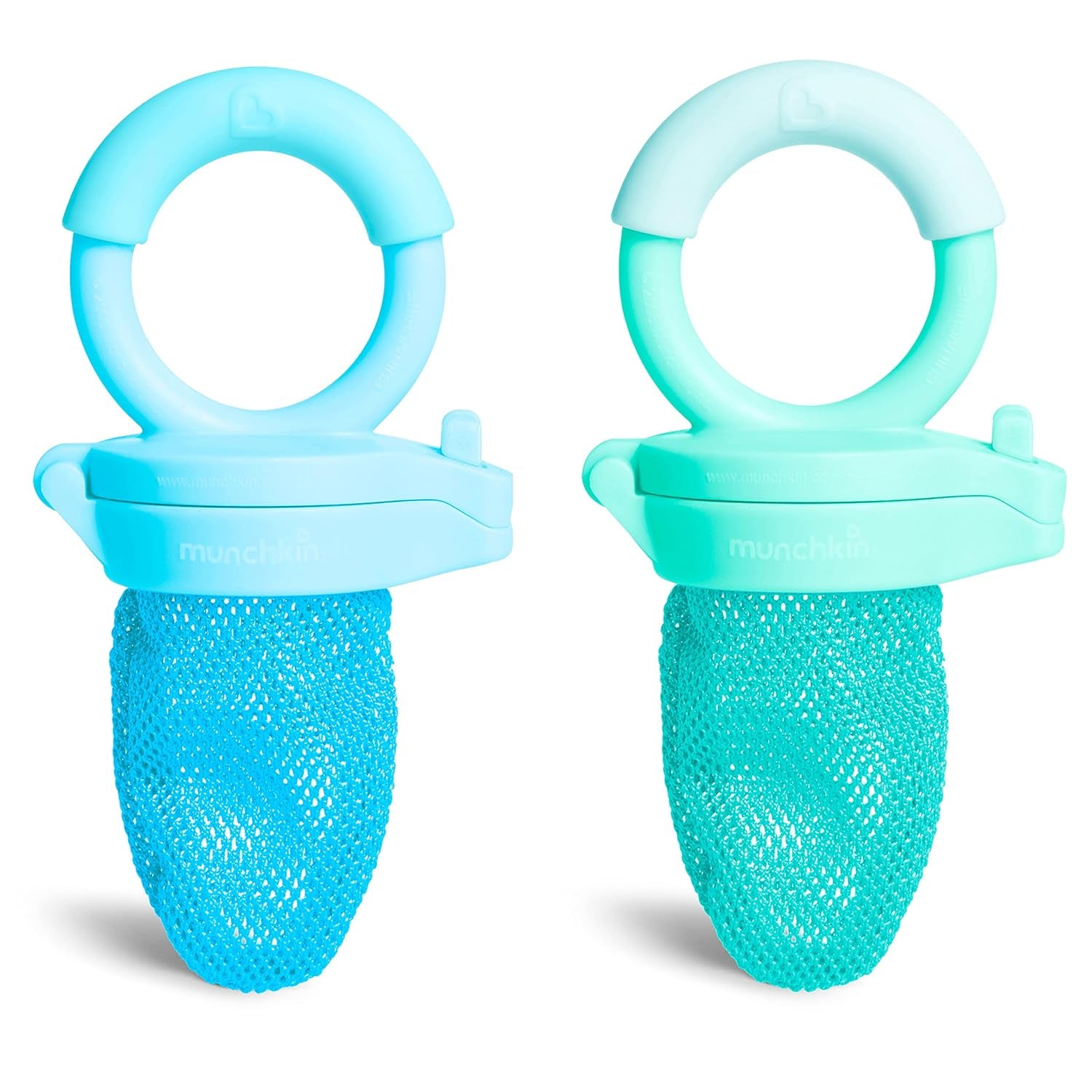 FreshFeeder™ Baby Fruit Feeder Pacifier – 2 Pack (Blue/Mint) | Safe Fresh Food Teething Feeder for Infants & Toddlers
