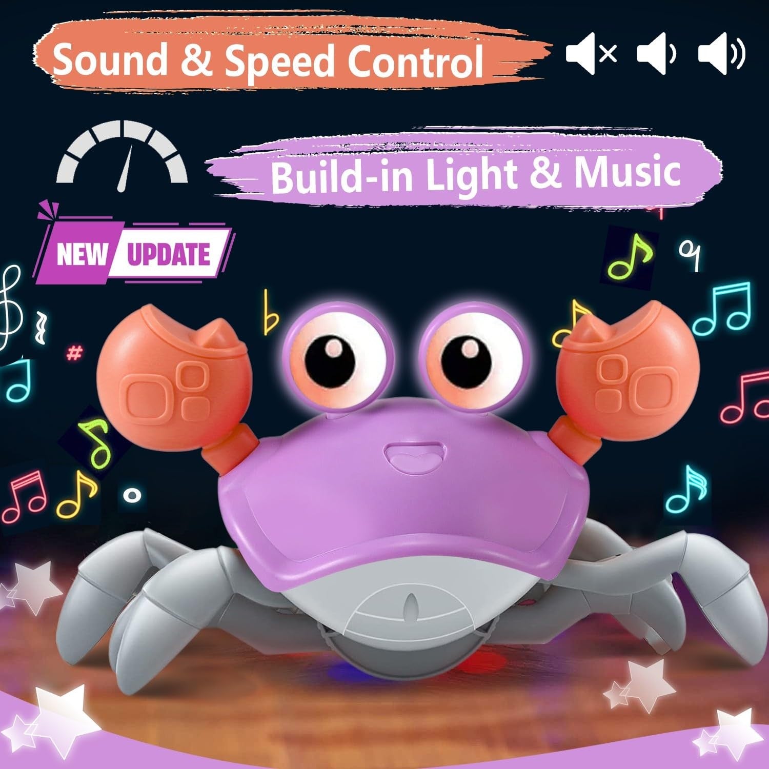 Crawling Crab Baby Toy – Interactive Musical Light-Up Toddler Toy