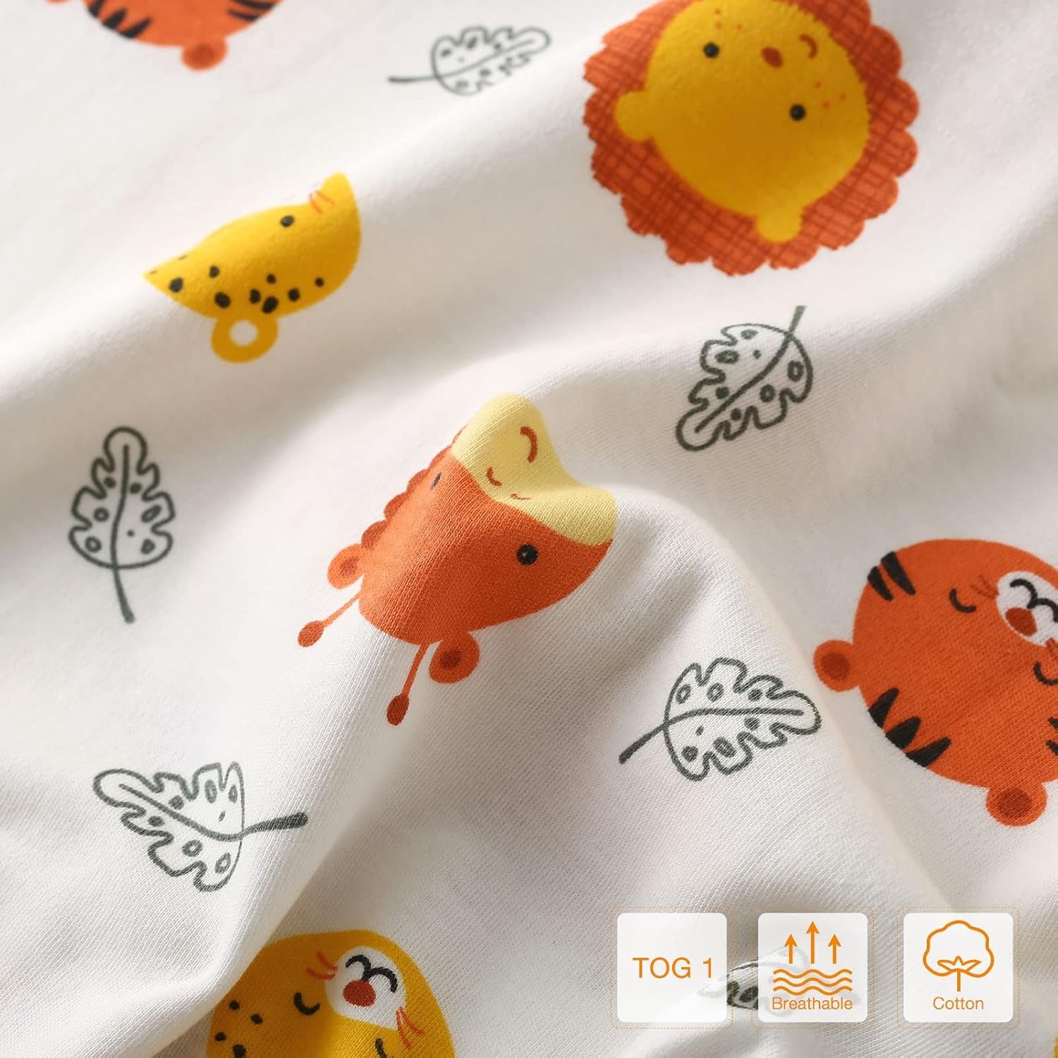 POSENPRO Baby Sleep Sack – 2-Pack Cotton Wearable Blankets with 2-Way Zipper (Unisex, All-Season)