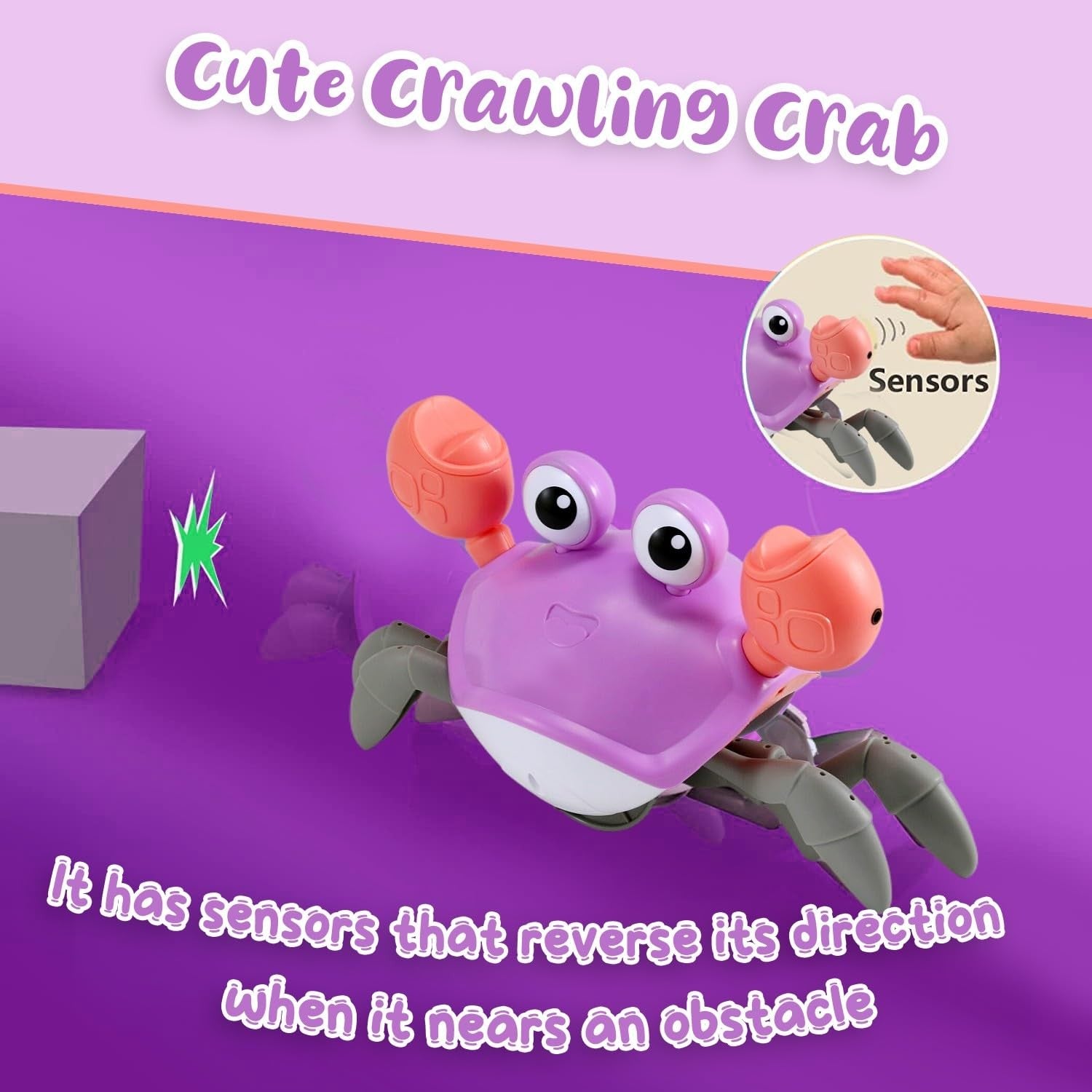 Crawling Crab Baby Toy – Interactive Musical Light-Up Toddler Toy